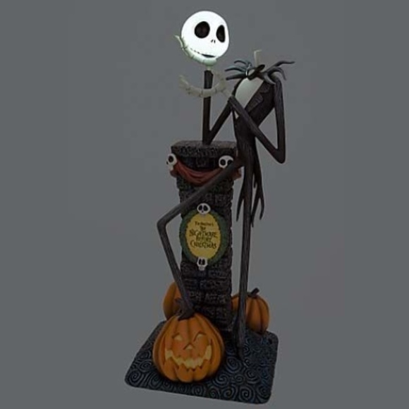 DISNEY NIGHTMARE BEFORE CHRISTMAS JACK SKELLINGTON LARGE LIGHT-UP STATUE FIGURE - Picture 2 of 5